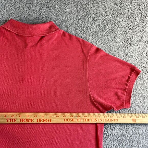 Lacoste Polo Shirt Mens Extra Large 6 Pink‎ Pique Peruvian Cotton Golf Devanlay - Picture 11 of 13